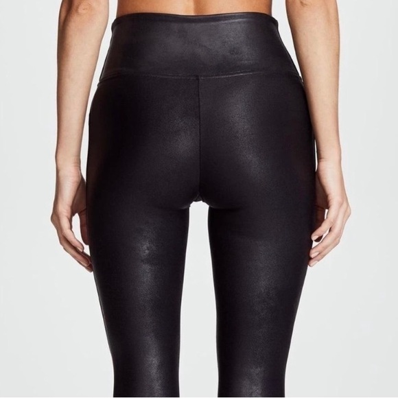 NWT - SPANX - Black Faux Leather Leggings - Size Small - ShapeWear - Minimalist - Picture 4 of 10